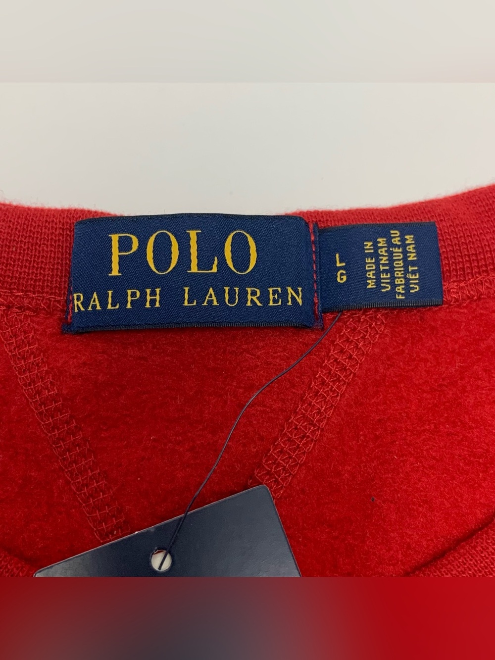 Polo Ralph Lauren Crewneck Sweatshirt Blue Pony Mens Size Large Brand New - Picture 3 of 9